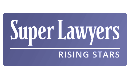 Super Lawyers Rising Star award badge